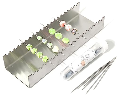 UPTTHOW Bead Baking Rack for Polymer, Jewelry Making Tool with 20 Skewers