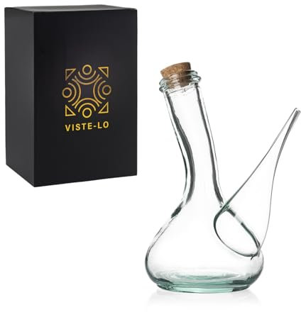 Porron de Vidrio Artesano. Porrón de Vino de Cristal 500 ml. Porrones. Decantador vino Barral. dispensador vino, aceite y cerveza 0,5l. Fabricado en España. Fabricado a Mano. Vidrio Reciclado.