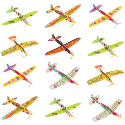 Gleitflugzeuge Set - 30 Stück Styropor Einzeln Verpackte Segelflugzeuge für Kinder - Kindergeburtstag & Gastgeschenke