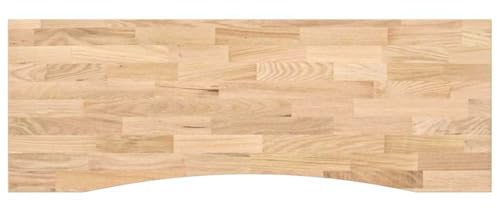 vidaXL Oak Desk Top - Solid Wood Work Surface/Office Tabletop 140x60x2.5 cm for Home/Office - Versatile and Customizable Surface Furniture Component ```