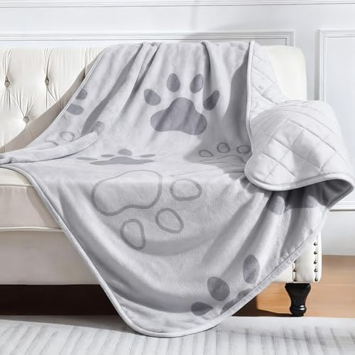 KASBAH Dog Cooling Blanket & Mat, Waterproof Pet Blankets for Couch, Bed and Car Seat, Washable Reversible Dog Blanket Throw (Cool & Warm), Q-MAX >0.5, 40 x 56 Inch