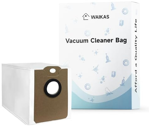 WAIKAS 6 Sac Aspirateur pour MONSGA MS1 MAX Aspirateur Robot - Accessoire Grande Capacité - Compatible Modèle MS1
