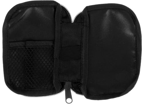 VERDANVERSE Bolsa de Almacenamiento para Diabéticos 2piezas de Tela Negra Diseño Práctico y Protección para Adecuado para Mochila o Bolso Escolar