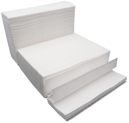 TOVINANNA Toallas de Papel Higiénico Gruesas 400 Hojas Papel Tisú Absorbente y Resistente Uso Comercial para Baño Cocina y Hogar Pulpa Natural Alta Capacidad de Absorción