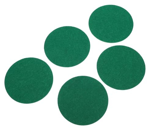 EPIGEIST Écussons de Pousseur Air Hockey Accessoires de Remplacement Professionnels 10pcs en Fibre de Polyester pour Table de Air Hockey Vert