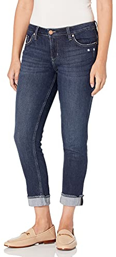 Riders by Lee Indigo Fringe Cuff Boyfriend Jean - Jeans Mujer