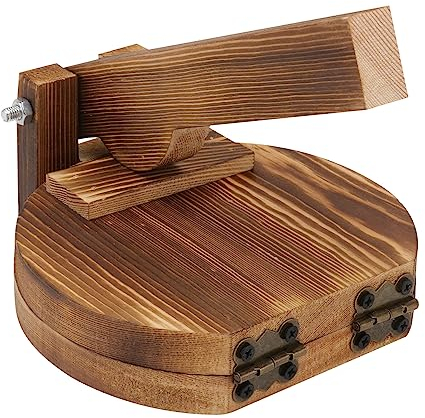 DOITOOL Manuale Tortilla Maker Pressa di Legno Mais Tortillas Zucchero Pancakes Gnocco Pelle Impasto Presser Cucina Gadget Rotondo