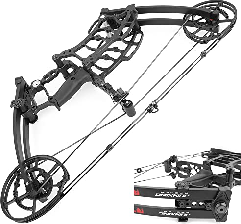 26 Compoundbogen 40-65 lbs Einstellbar Erwachsene Compoundbogenset 320/420 FPS für Bogenschießen und Stahlkugeln erhältlich für Linke und rechte Hand (Compoundbogen)