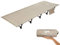 FreiZelt Lettino da campeggio pieghevole con pali in alluminio leggero, compatto e portatile, facile da costruire, letto da campeggio resiliente per tende, cachi