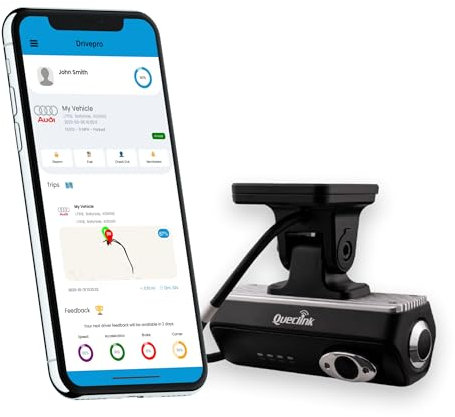 DrivePro 4G Dual Dashcam och GPS-spårare – främre interiör HD livevideo, molnbaserad videoinspelning – redo att användas direkt ur förpackningen inklusive 12 månaders service