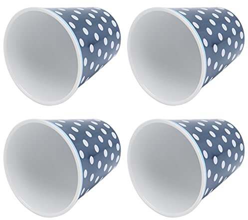Söt Melaminmugg Dark Blue Dot Beverage Cup Hemtillbehör för Skolfest