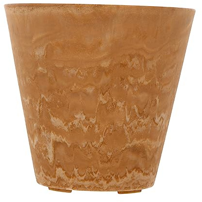 TOYANDONA Pot de Fleurs Conteneur Simple pour Plantes Intérieur Extérieur Décoration de Jardin Faux Couleur