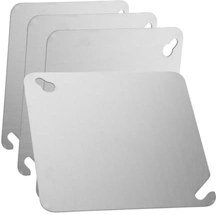 Housoutil Piastre Di Copertura Per Scatola Di Derivazione e Scatola Elettrica in Metallo Quadrate Vuote Del Contatore Elettrico e Presa Elettrica 4 Pezzi Design Versatile Per Installazioni Elettriche