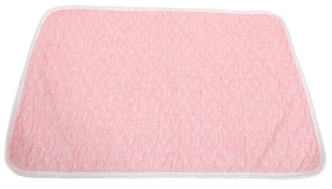 TOBBOMEY Cuscino per Cambio Lavabile per Ragazzo Ragazza, Materassino Assorbente Riutilizzabile Antiscivolo 50x70 Cm, Fasciatoio Portatile Pratico per Viaggio e Casa, Protezione Traspirante Rosa