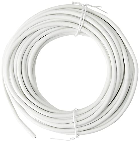 PRO ELEC PEL01098 – 0.5 mm² 2182Y 2‑Core Mains Cable, 3 A, White (10 m Reel)