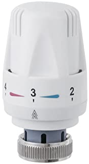 Qiumi Valvola termostatica del radiatore,Termostato Testa Radiatore Testa termostato M30 x 1,5 Sostituzione della valvola del radiatore Valvola del radiatore della testa per ufficio domestico