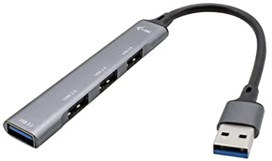 i-tec USB 3.0 Metal HUB 1x USB 3.0 + 3X USB 2.0 - Kompatibel mit Allen Laptops/Tablets USB 3.0-Anschlüssen