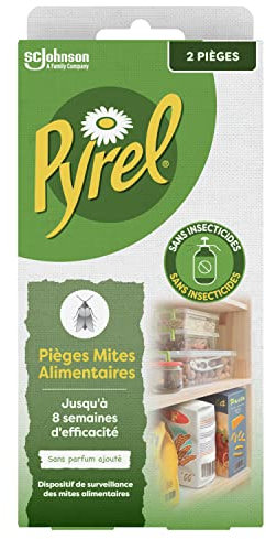 Pyrel Pieges Mites Alimentaires X2 - Sans Insecticides