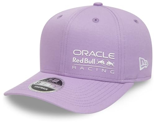New Era Red Bull Racing Seasonal 9Fifty Pre Curve - Cappellino da baseball con visiera, colore: viola pastello, Lilla, S-M