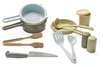 Dantoy - Set de cuisine durable en bioplastique - à partir de 2 ans - Cygne nordique - 12 pièces - Pour intérieur & extérieur