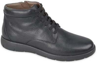 Valleverde Stivaletti Uomo 36986A in Pelle Nero Modello Casual. Una Calzatura Comoda Adatta per Tutte Le Occasioni. Autunno Inverno. EU 44