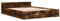 vidaXL Bettgestell, Bett mit Schubladen für Schlafzimmer, Bettrahmen mit Lattenrost, Schlafzimmerbett Doppelbett, Räuchereiche 140x200cm Holzwerkstoff