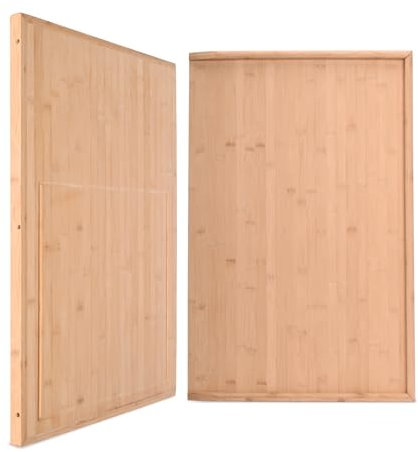 ybaymy Wooden Chopping Board Extra Large 70 x 45 x 2.5cm Bamboo Cutting Board for Kitchen Reversible Carving Board Large Chopping Tray with Juice Groov for Meat Vegetables Cheeses Bread