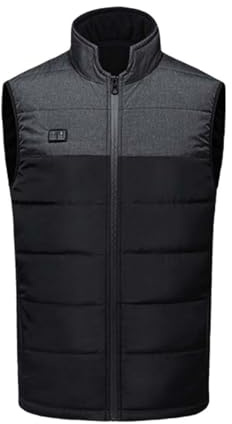 Zeiayuas Veste Chauffante Moto,Doudoune Chauffante Sans Manche Femme,Gilet Polaire avec 3 Niveaux de Chauffage pour Ski Plein Air Randonnée Hiver Moto Chasse Camping.