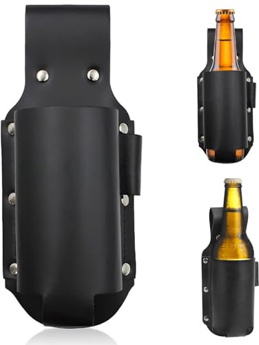 Fondina Per Birra, Portabirra, Fondina Per Birra Da Cowboy, Cintura Portabirra, Clip Portabottiglie Per Birra Regali Per Fidanzato, Padre, Festa Barbecue (Nero)