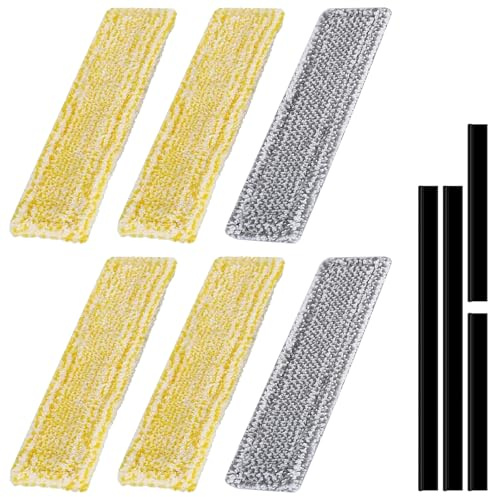Accesorios para aspiradoras de ventanas Kärcher WV 2 Plus N WV 5 Plus N WV 1 Plus, 6 piezas de accesorios de microfibra y 4 extractores de borde de goma, piezas de repuesto para aspirador de ventanas