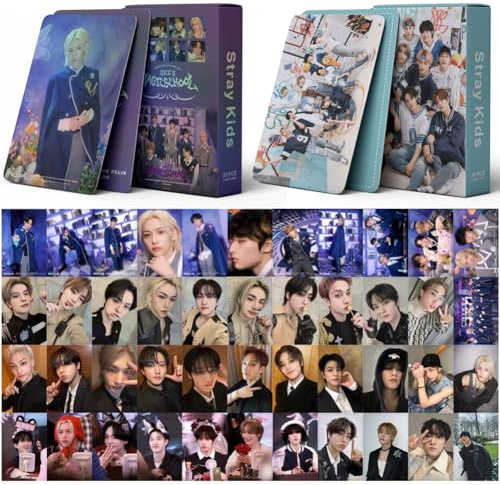 Stray-K Photocards, Stray-K Lomo Cards SK New Album Postcards Cards Set 2 Pack/108PCS Lomo Birthday Gift for Boys Girls Fans