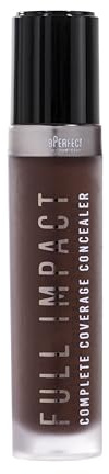 BPerfect Full Impact Concealer – Full-Coverage Soft-Matte Formula Infused with Niacinamide & Glycerin – Shade DD4 (Deep Dark Chocolate Red Undertone), 11 ml