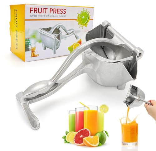 Manuell juicepress i rostfritt stål för citroner, apelsiner, granatäpplen, snabb juiceutvinning