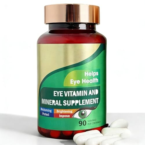 Tabletas de protección ocular con luteína ｜ Alivian la fatiga ocular y la visión clara Calma la sequedad | Antioxidante, protege los ojos, alivia la fatiga.