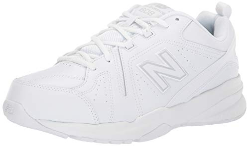 New Balance Men's 608 V5 Casual Comfort Cross Trainer, White/White, 11 Wide