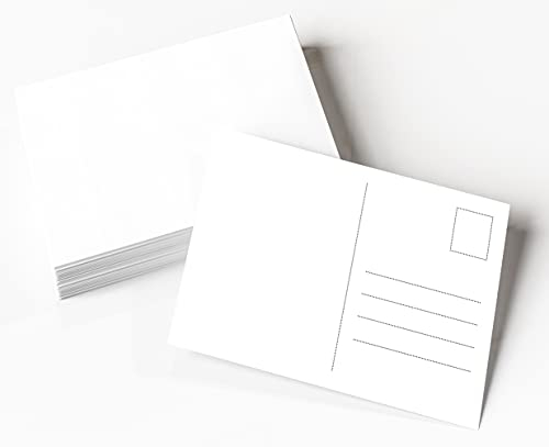 Clever Pool, Blanko Postkarten zum Selbstgestalten, Postkarte aus weißem Karton, Postkarten zum Bedrucken (100 x DIN A6)