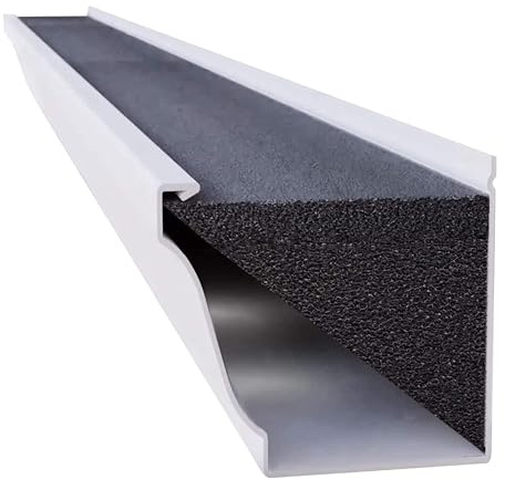 GutterStuff Original Gutter Guard - 4-Inch K Style Foam Gutter Filter Insert with Year Round Leaf Protection & Easy DIY Installation - GSK432-2
