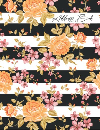 Address Book: Large Print Address Book with Alphabetical | Telephone Address Book | Organizer Notebook to Keep Track of Names, Addresses, Phone Numbers, Emails & Birthdays