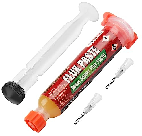 BEEYUIHF Lötflussmittelpaste, Kolophonium Flussmittel Löten, SMD Lötfett Flussmittel Lötpaste, Flussmittelpaste für CPU/PCB/SMD Lötzinn (10mL Spritzen) #7500