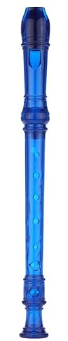 Färgglad 8-håls Sopran Descant Blockflöjt Flöjtinstrument Nybörjare nybörjare sopran blockflöjt (Color : Blue)