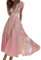 Robe Femme Chic Et Élégante Pour Mariage, Cocktail, Été Bohème - Longue Robe d'Hiver, Mère De La Mariée, Princesse Rose XL