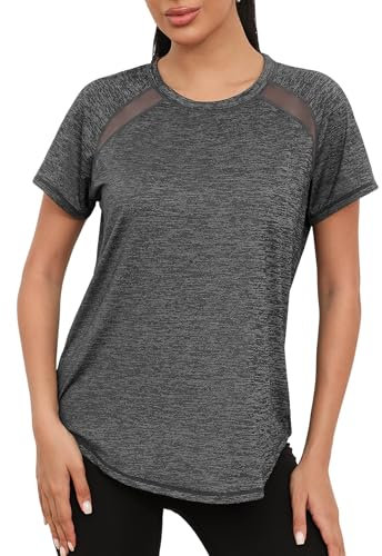 Gyabnw Women UPF 50+ UV Protection Tops Quick Dry Mesh Workout T Shirts