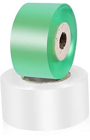 HIAKDOFT 2rouleaux Ruban De Greffage Extensible pour Arbres Fruitiers Film PVC Bande De Réparation Végétale Bande Étirable sans Nœud Protection Et Cicatrisation des Greffes