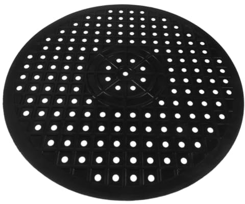 LIGIGWASH Rubber Dish Drying Mat Kitchen Sink Protector Pad Round Non-Slip Draining Mat Soft Cushion for Glassware Plates Bowls