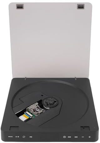 ASHATA Lettore DVD, lettore DVD portatile compatto con telecomando, interfaccia multimediale HD uscita AV per tutte le regioni per schermo del proiettore TV