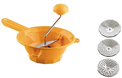 OMAC PASSATUTTO Tilly 3 PASSAVERDURA PASSAPOMODORO Dischi CM.24 Acciaio Inox