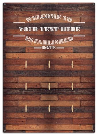 Personalised Metal Bar Sign Snack Board Holders - Gift Ideas for His Man Cave - Customised Pub Home Bar Accessories - Add Your Own Text Snack Sign For Bar A1273-SNACK