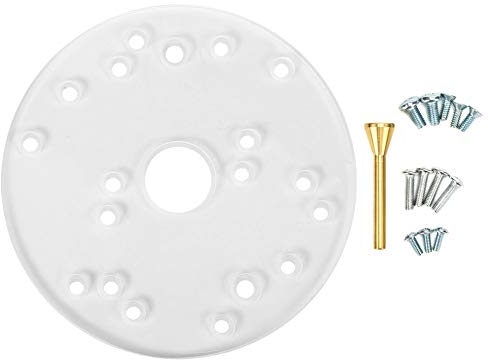 Base Universal Para Enrutadores, Base de Enrutador Acrílico + Latón, Placa Base Universal con Tornillos de Centrado Para Enrutadores de Recorte Y Carpintería Auxiliar, Diseño Resistente Y Duradero