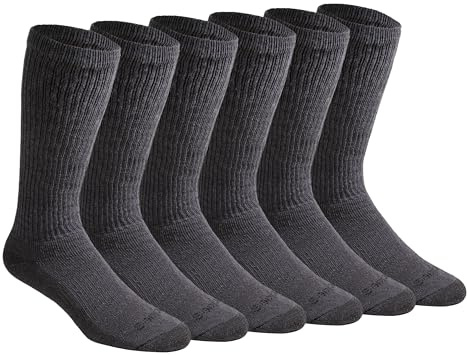 Dickies Men's Men's Dri-tech Moisture Control Comfort Length Crew Socks Socks (pack of 6)
