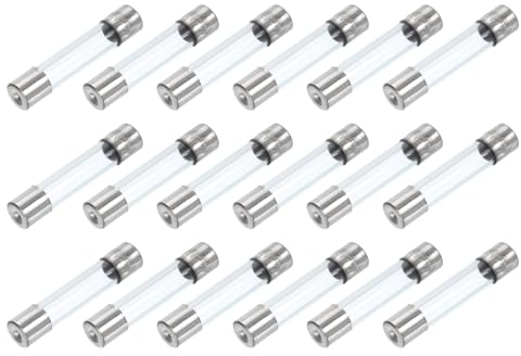 QUARKZMAN 18pz Fusibili a Tubo in Vetro, Assiali Con Filo di Collegamento 6x30mm 0.75A 250V per Sostituire o Riparare Diversi Elettrodomestici Domestici (F0.75A)